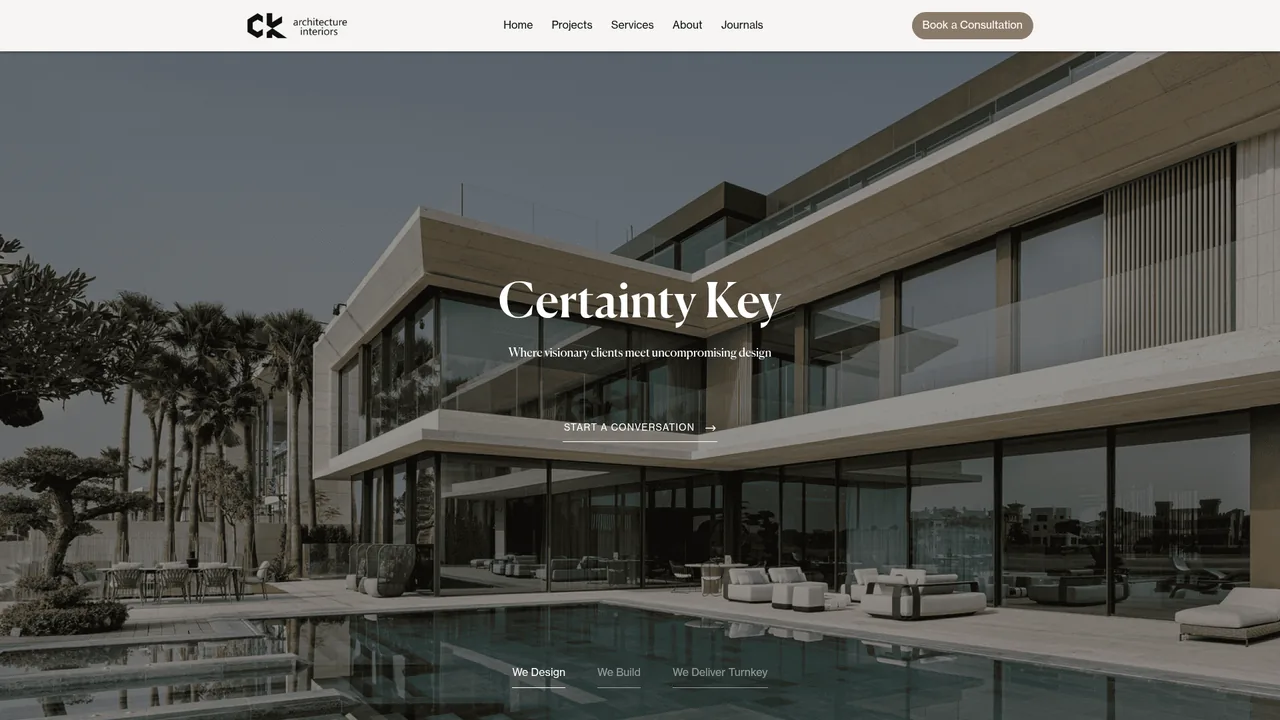 CK Architecture & Interior website preview